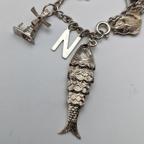 英國復古純銀吊飾手鍊 35 克